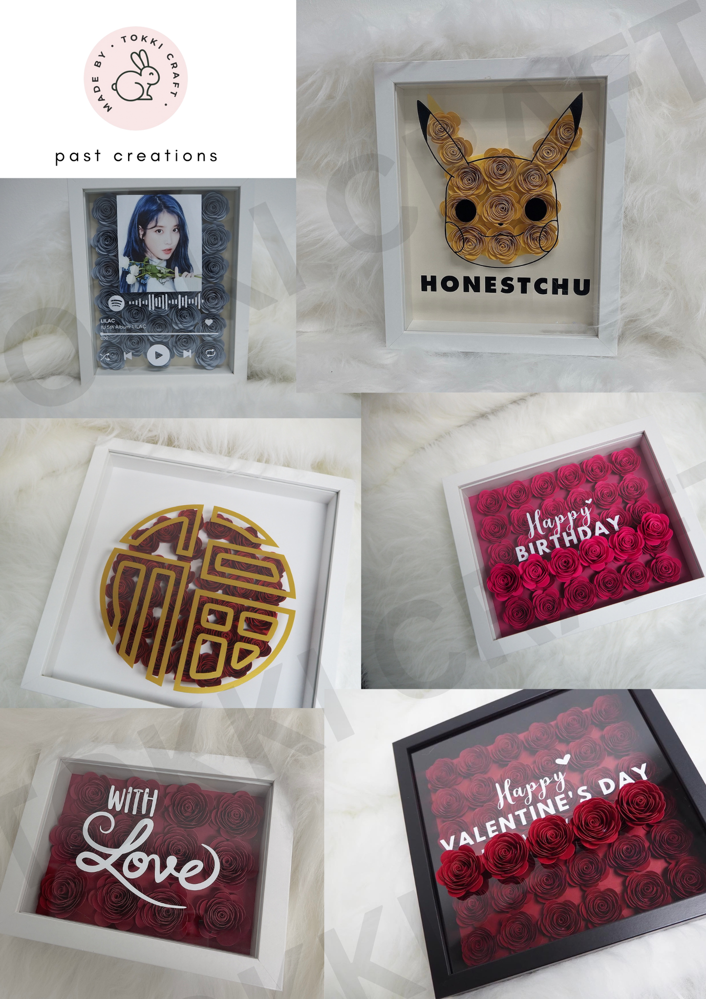 [Ready for Gifting] Flower Shadow Box With Custom Image