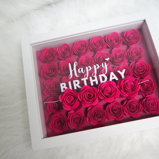 [Ready for Gifting] Wording or Quotes Flower Shadow Box